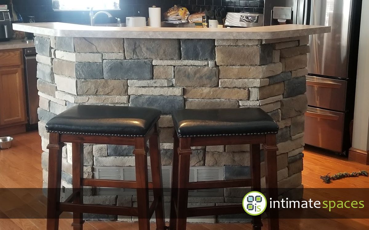 Indoor Project: Fireplace and bar reno