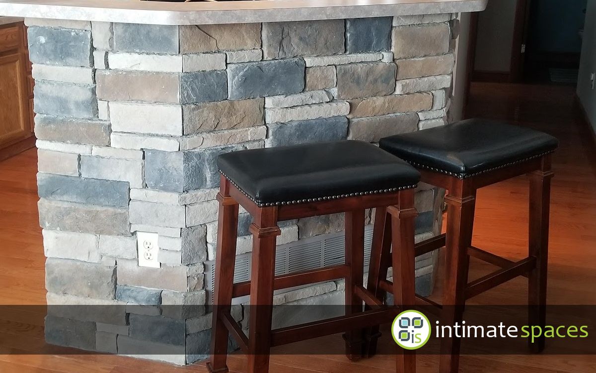 Indoor Project: Fireplace and bar reno