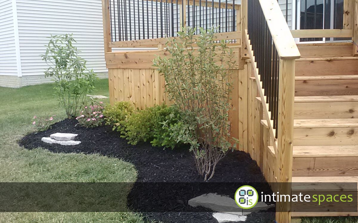 Outdoor Project: Patio, cedar deck, arbor. landscape