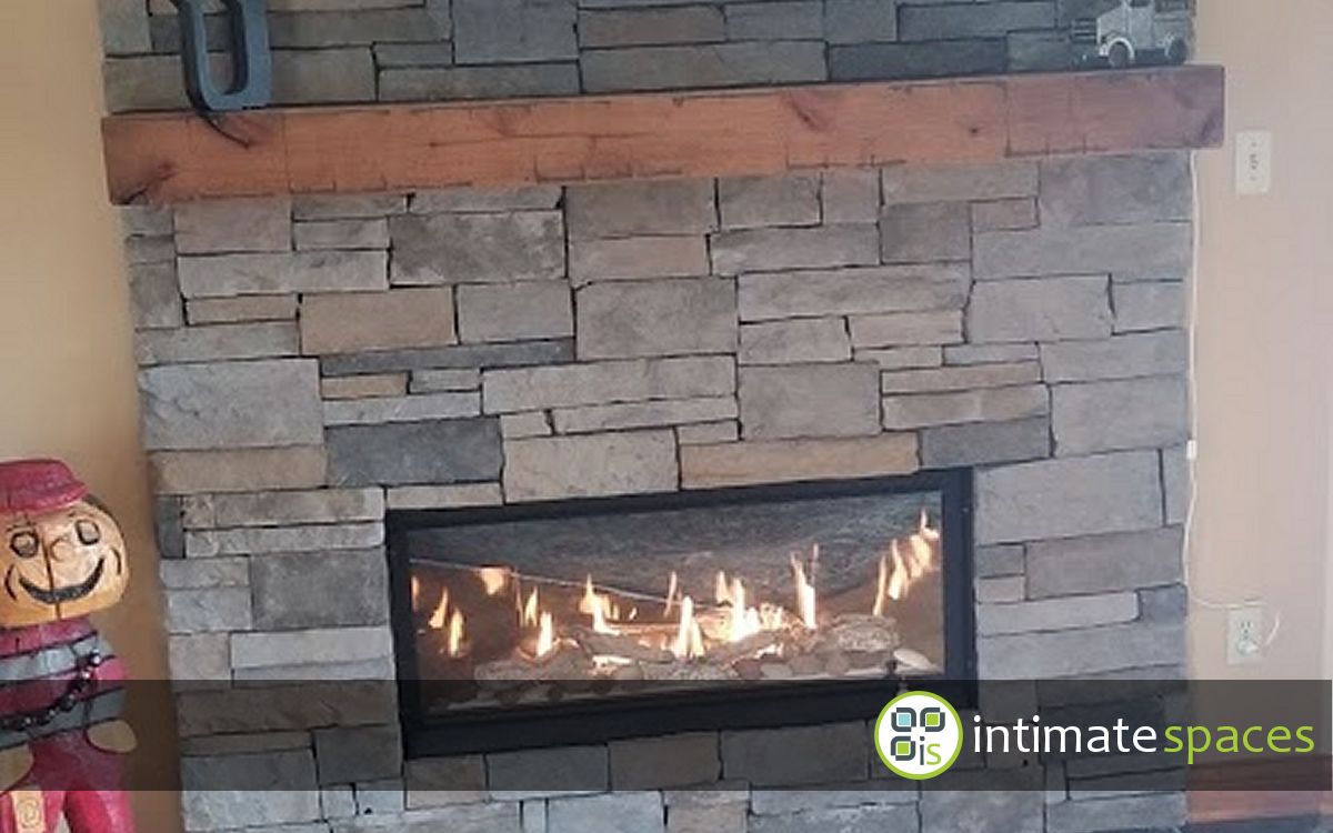 Indoor Project: Modern linear fireplace