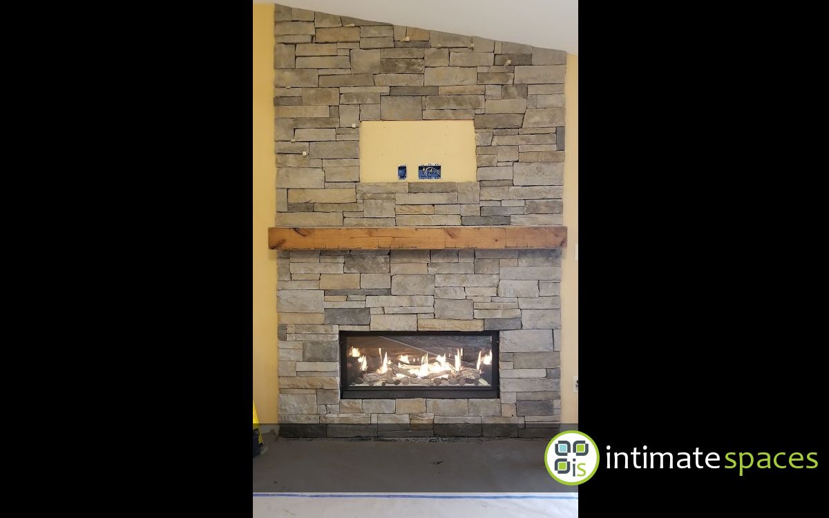 Indoor Project: Modern linear fireplace