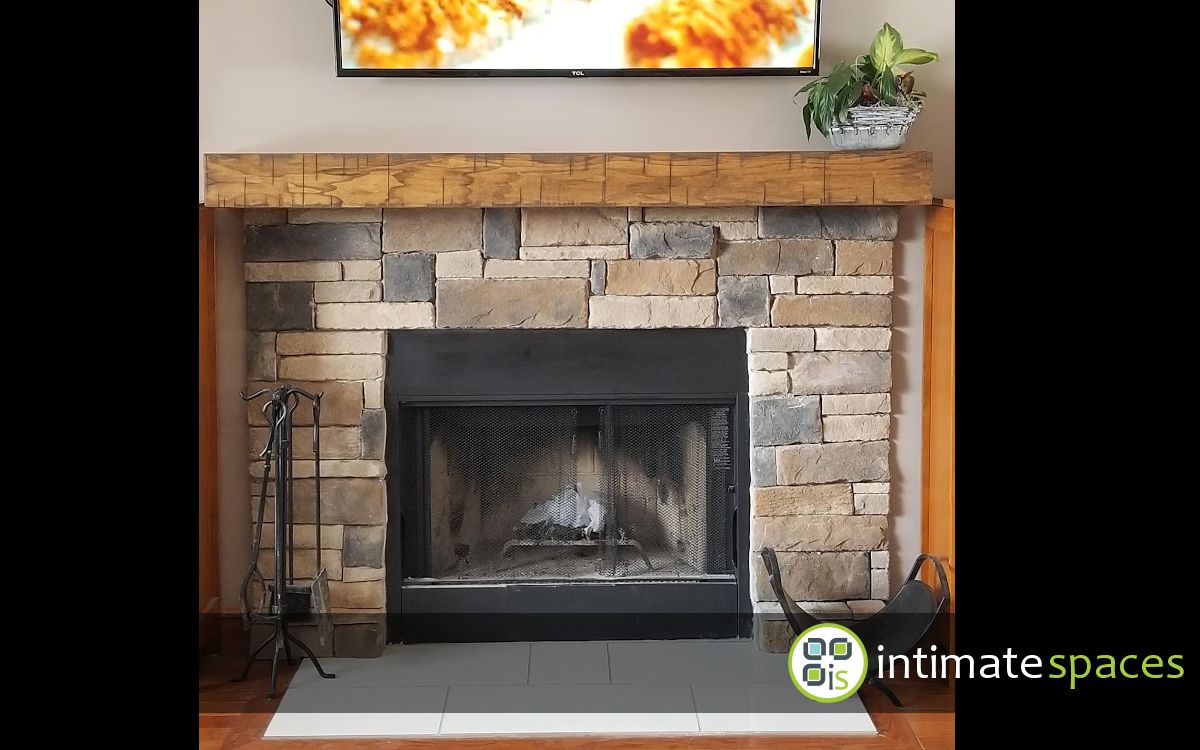 Indoor Project: Fireplace and bar reno