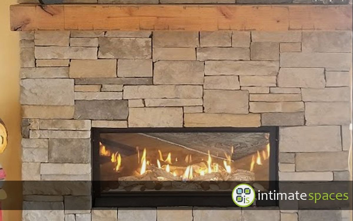 Indoor Project: Modern linear fireplace