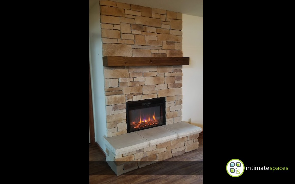 Indoor Project: electric fireplace remodel