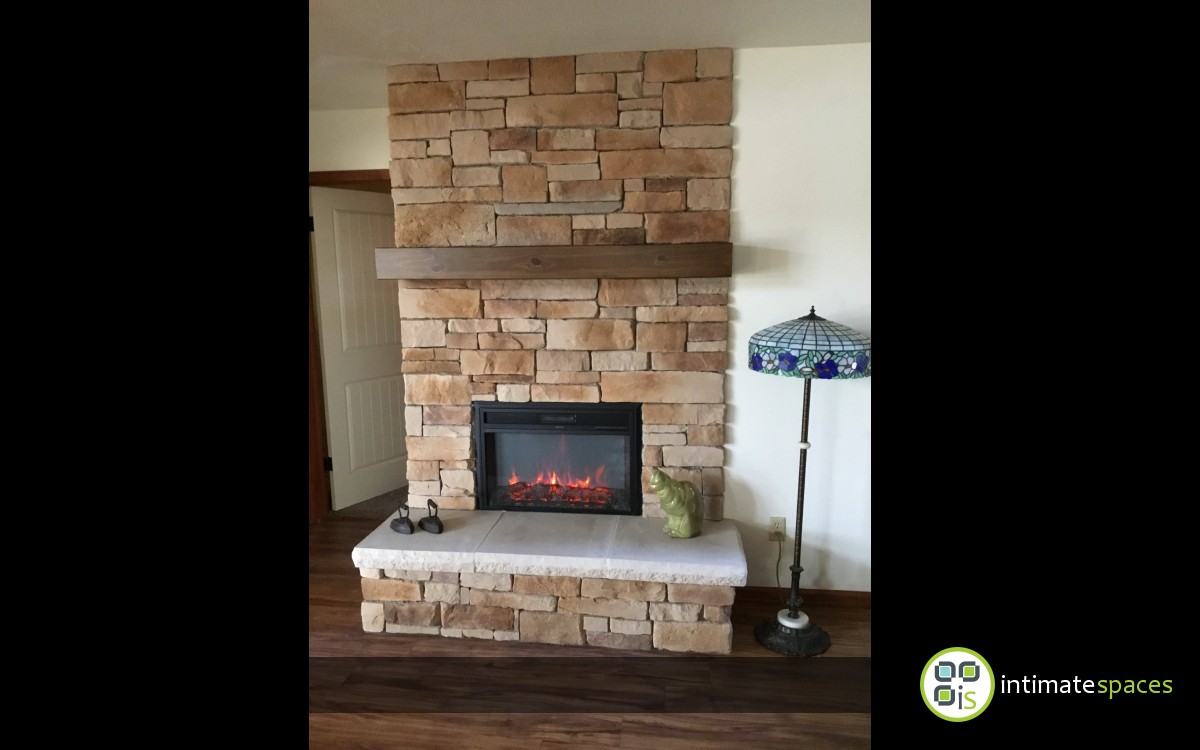 Indoor Project: electric fireplace remodel