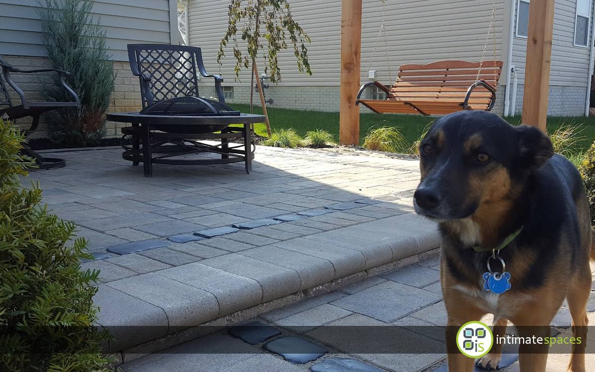 Outdoor Project: Patio, cedar deck, arbor. landscape