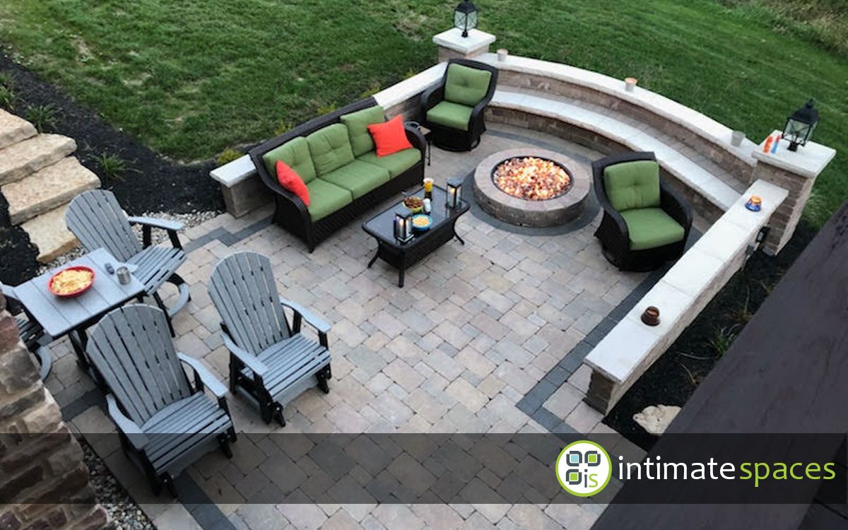 Outdoor Project: Patio, fire pit, deck, stone steps