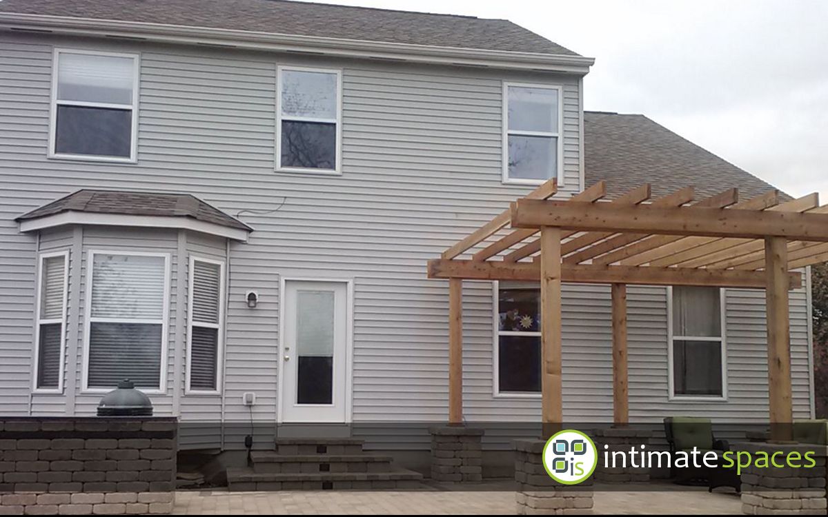 Outdoor Project: Patio, bar, grill island, cedar pergola