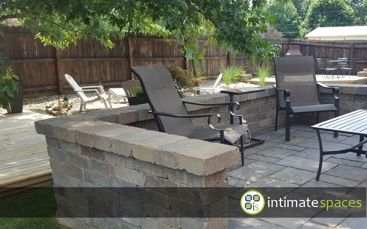 Outdoor Project: Stone patio, floating deck, fire pit